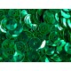 23g dunkelgrüne Schüssel Pailletten 6mm runde Cup grüne Pailletten - Bastelbedarf Paielletten