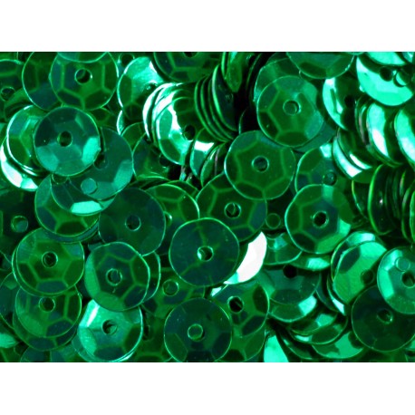Leisure-Beads - 23g dunkelgrüne Schüssel Pailletten 6mm runde Cup grüne Pailletten - Bastelbedarf Pailletten