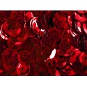 23g rote Schüssel Pailletten 6mm runde Cup rote Pailletten - Bastelbedarf Pailletten