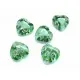 5 Stück grüne Herz Millefioriperlen ca. 12x11mm grüne Millefioriherzen - Schmuckzubehör Millefiori - Leisure-Beads DIY