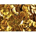 23g goldfarben Schüssel Pailletten 6mm runde Cup goldfarben Pailletten - Bastelbedarf Pailletten