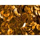 23g orange Schüssel Pailletten 6mm runde Cup orange Pailletten - Bastelbedarf Pailletten