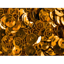 23g orange Schüssel Pailletten 6mm runde Cup orange Pailletten - Bastelbedarf Pailletten