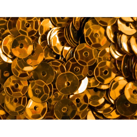 Leisure-Beads - 23g orange Schüssel Pailletten 6mm runde Cup orange Pailletten - Bastelbedarf Pailletten