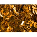 23g orange Schüssel Pailletten 6mm runde Cup orange Pailletten - Bastelbedarf Pailletten