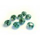 8 Stück runde Grüne Millefiori Perlen Durchmesser 10 mm