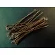 Bronzefarbene Kettelstifte 30mm Schmuckdraht mit Öse - Schmuckzubehör - Leisure-Beads DIY
