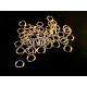 50x Biegering 5mm rund Biegering goldfarben - Schmuckzubehör Biegering