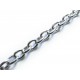50cm silberfarbene Kette 7x5mm silber Gliederkette - Schmuckzubehör