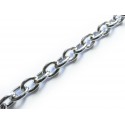 50cm silberfarbene Kette 7x5mm Gliederkette - Schmuckzubehör