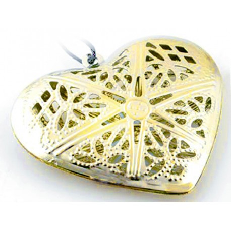 Leisure-Beads - 1x XXL goldfarben Herz Anhänger 69x59mm Schmuckanhänger - Schmuckzubehör