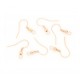 10 Stück Rose Gold Ohrfedern ca. 19x18mm Ohrhaken - Rose Gold Schmuckzubehör zum Ohrringe selbermachen