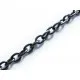 50cm metallschwarze Kette 4x3mm gunmetal dunkelmetall Gliederkette - gunmetal Schmuckzubehör - Leisure-Beads DIY