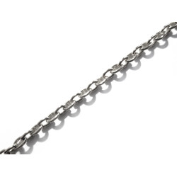 Leisure-Beads - 100cm filigrane silberfarbene Kette 1,5x2mm Gliederkette - Schmuckzubehör