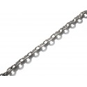  100cm filigrane silberfarbene Kette 1,5x2mm Gliederkette - Schmuckzubehör