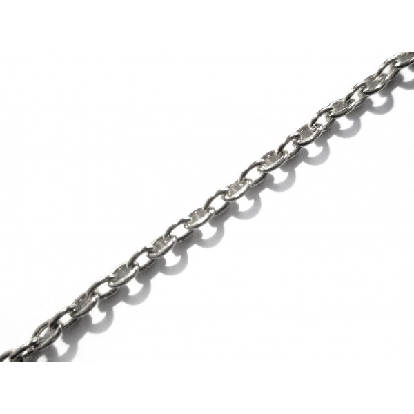  100cm filigrane silberfarbene Kette 1,5x2mm Gliederkette - Schmuckzubehör - Leisure-Beads DIY
