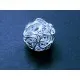 1x grosse Draht Metallperle 16mm hellsilberfarben Spacer - Schmuckzubehör Metallperle - Leisure-Beads DIY