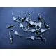 10 Stück Ohrfedern ca. 19x20mm bronze mit Stopper - Schmuckzubehör zum Ohrringe selbermachen - Leisure-Beads DIY