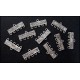 10x Kettenverbinder Kettenverteiler silberfarben 22 mm