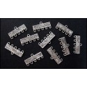 10x Kettenverbinder 22mm Kettenverteiler silberfarben Chandelier Verteiler - Schmuckzubehör