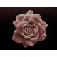 1x große hellrosa Rose Anhänger ca. 48x15mm babyrosa Schmuckanhänger - Schmuckzubehör