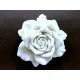 1x große weisse Rose Anhänger ca. 48x15mm Schmuckanhänger - Schmuckzubehör - Leisure-Beads DIY