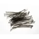 30 Nietstifte 50mm silberfarben Schmuckdraht mit Kopf - Schmuckzubehör - Leisure-Beads DIY