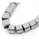 8x silber Kristallglas Würfel Perlen 5x5mm - Schmuckzubehör Glasperlen - Leisure-Beads DIY