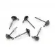 6 Stück / 3 Paar schwarze Ohrstecker in gunmetal mit Öse Durchmesser ca. 14x7mm - Gunmetal Schmuckzubehör für Ohrringe - Leisure-Beads DIY