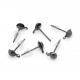 6 Stück gunmetal Ohrstecker mit Öse 14x7mm - Gunmetal Schmuckzubehör für Ohrringe