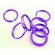 Lila Schlüsselring 25x2mm Ring violett stabil und schlicht - Schlüsselanhänger selber machen