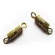 2x Drehverschluss Drehschliesse goldfarben geriffelt - Leisure-Beads DIY