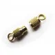 Gold Drehverschluss Drehschliesse geriffelt - Leisure-Beads DIY