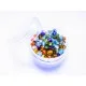 bunte Rocailles Silbereinzug im Mix im Döschen - Schmuckzubehör Rocailles - Leisure-Beads DIY