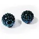 1x dunkelblaue Shamballa 18x20mm Strassperle AB-Effekt - Schmuckzubehör Shamballa - Leisure-Beads DIY