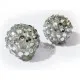 1x silber Shamballa 16x18mm Strassperle transparent- Schmuckzubehör Shamballa - Leisure-Beads DIY