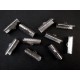 10x silberfarbene Bandklemme 20mm II. WAHL silberfarben - Schmuckzubehör