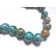 5 türkis orange Opal Glasperlen 12mm bunte Glasperlen - Schmuckzubehör - Leisure-Beads DIY