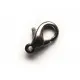 Schwarz metallfarbener Karabinerhaken 11 mm - Leisure-Beads DIY