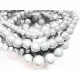 5 weisse Miracle Glasperlen 4mm irisierende Glasperlen - Schmuckzubehör - Leisure-Beads DIY