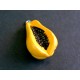 1x Papaya als Schmuckanhänger 27x15mm Obst Schmuckanhänger - Schmuckzubehör
