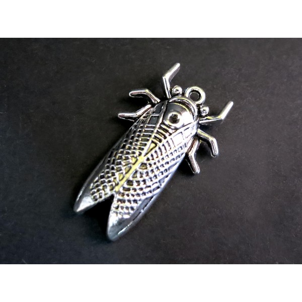 1x silberfarben Nachtfalter Anhänger 32x20mm Schmuckanhänger - Schmuckzubehör - Leisure-Beads DIY