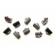 10x Bandklemme 10mm II. WAHL silberfarben - Schmuckzubehör