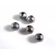 5x gunmetal Stardust 4mm angerauhte metallschwarze Metallperlen Kugel Spacer - Schmuckzubehör Metallperlen - Leisure-Beads DIY