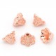 5x kleine rose goldfarben Perlenkappen ca. 10x9mm rosegoldfarben Perlen Kappen - Schmuckzubehör rose goldfarben Perlenkappe