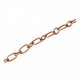 Kupferfarbene Kette 7x4mm und 4mm Gliederkette - Schmuckzubehör