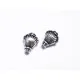2x silber Muschel Metallperlen 11x9mx5m silberfarbener Spacer - Schmuckzubehör Metallperle - Leisure-Beads DIY
