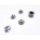 5x silber Perlenkappen ca. 10x10x5mm silberfarbene glatte Perlen Kappen - Schmuckzubehör Perlenkappe - Leisure-Beads DIY