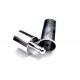 1x silberfarbener Steckverschluss 20x7mm Einklebverschluss - Schmuckzubehör