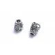 2x filigrane silber Perlenkappen ca. 10x8x8mm silberfarbene leichte Perlen Kappen - Schmuckzubehör Perlenkappe - Leisure-Beads DIY